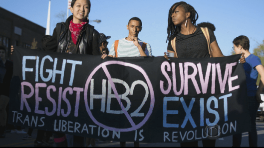 Movilización en Carolina del Norte contra la Ley Baño | FOTO La Tendencia