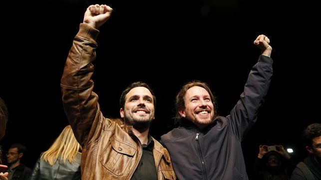 Alberto Garzón y Pablo Iglesias. | ELDIARIO.ES